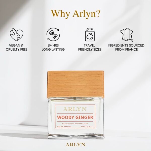 ARLYN Woody Ginger Eau De Parfum Inspired by Chanelle's Blue De, Perfume for Men, Luxury Fragrance - Vegan, Cruelty-Free, and Eco-Conscious (1.7oz / 50ml) - Image 5