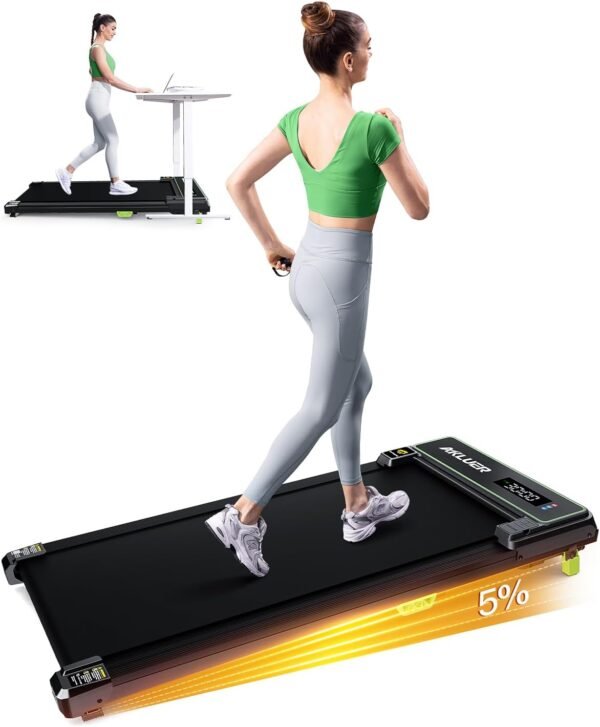 Walking Pad with Incline, Under Desk Treadmill for Home, 2.5HP Portable Treadmills with Remote Control, 4 in 1 Incline Treadmill with LED Display - Image 2
