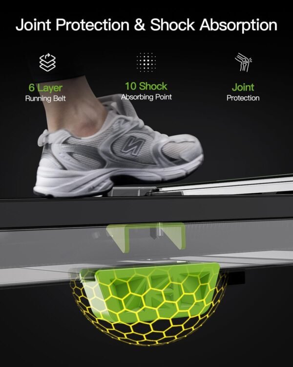 Walking Pad with Incline, Under Desk Treadmill for Home, 2.5HP Portable Treadmills with Remote Control, 4 in 1 Incline Treadmill with LED Display - Image 4