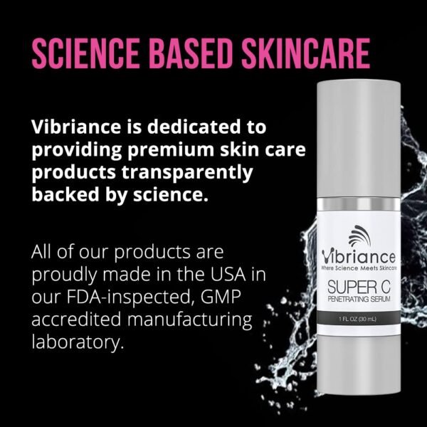 Vibriance Super C Serum for Mature Skin, Made in USA, All-in-One Vitamin Formula Hydrates, Firms, Lifts, Smooths, Targets Age Spots, Wrinkles, 1 fl oz - Pack of 3 - Image 8
