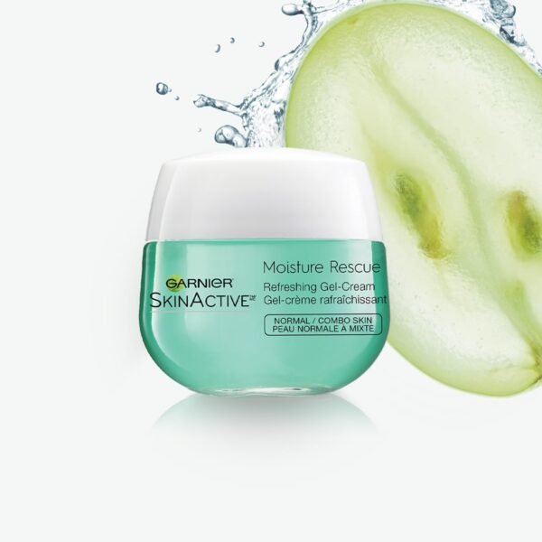 Garnier SkinActive Moisture Rescue Refreshing Gel-Cream for Normal/Combo Skin, Oil-Free, 1.7 Oz (50g), 1 Count (Packaging May Vary) - Image 5
