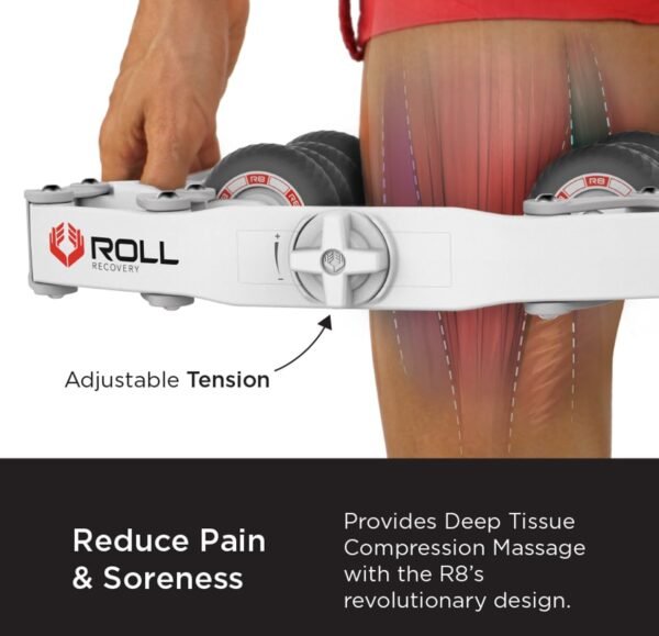 ROLL Recovery R8 Plus (Alpine White) - Deep Tissue Massage Roller - Image 3