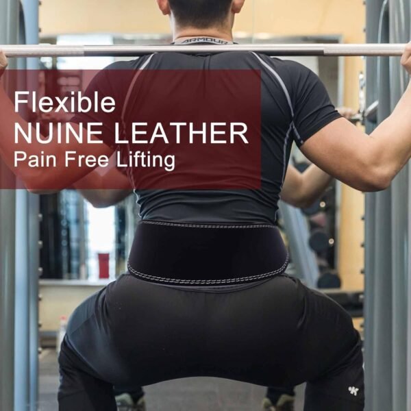 Weight Lifting Belt Back Lumbar Support Strength Training Fitness Workout Home Gym - Image 8