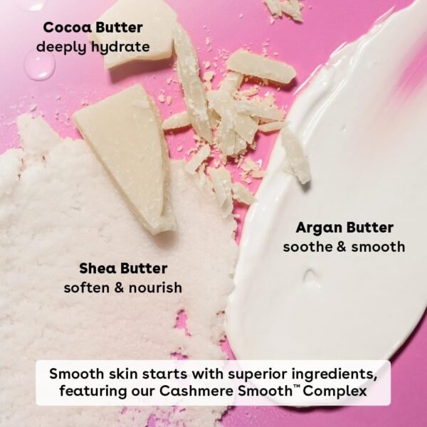 eos Cashmere Skin Collection Shave Butter- Vanilla Cashmere Scented, Non-Foaming Shave Cream, 7 fl oz - Image 8