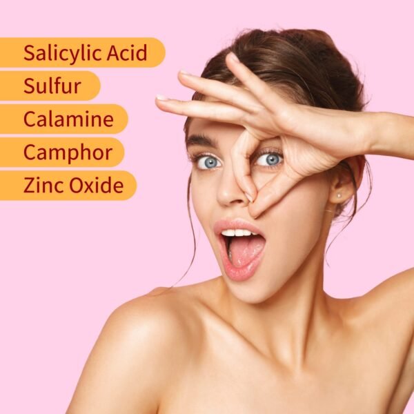 Ebanel Acne Drying Lotion, Overnight Salicylic Acid and Sulfur Cystic Acne Spot Treatment for Face and Body, Pimple Cream Spot Treatment, Dries Out Pimples, Cysts, Blemishes, Zits, and Clogged Pores - Image 4