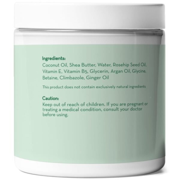 Pure Body Naturals Coconut Oil Hair Mask, Deep Conditioning Hair Treatment for Dry Damaged and Color Treated Hair, Sulfate Free Hair Conditioner, Moisturizes, Repairs, 8.8 Fl Oz - Image 7