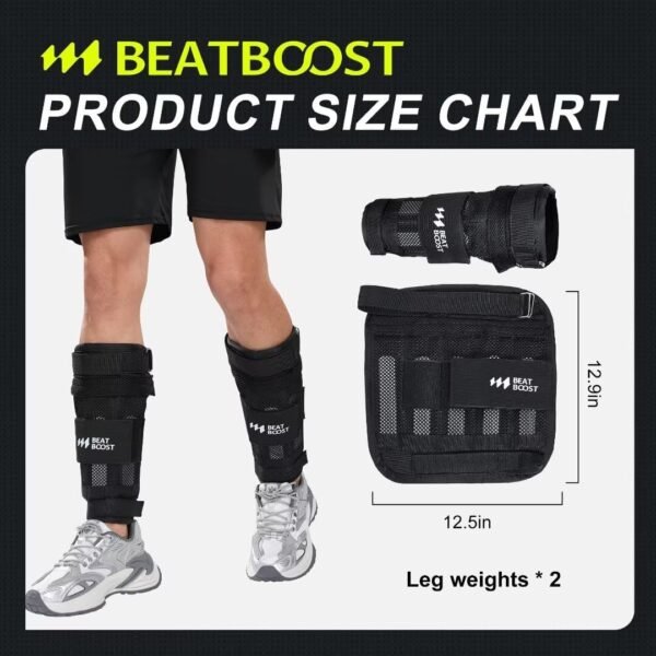 Ankle Weights A Pair of 12 Lbs | 16Lbs for Men Women Adjustable Leg Weight Set for Walking Pilates Exercise Workout Gym Aerobics - Image 7