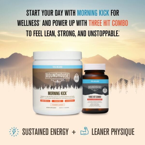 Morning Kick, Greens Superfood Powder Supplement with Ashwaganda, Collagen, Probiotics, Supports Energy Levels, 30 Servings (Strawberry Lemonade) by Chuck Norris - Image 5