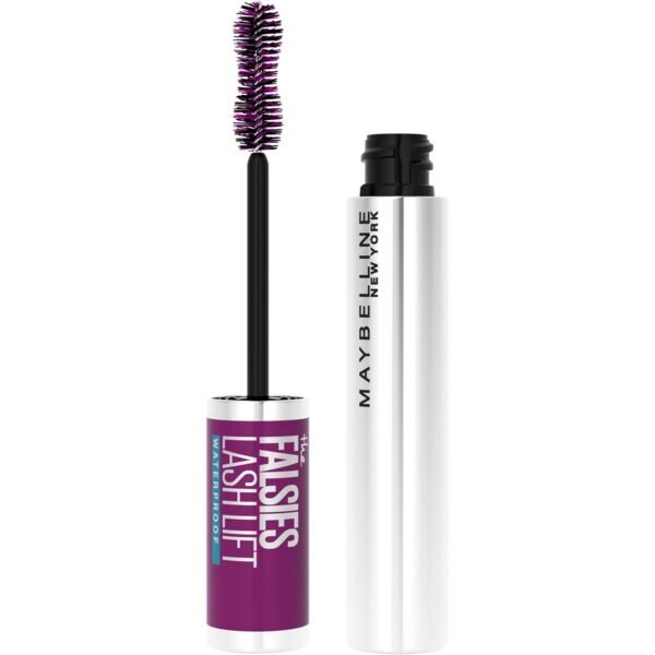 Maybelline The Falsies Lash Lift Waterproof Mascara Volumizing, Lengthening, Lifting, Curling, Multiplying, Eye Makeup, Very Black, 1 Count - Image 2