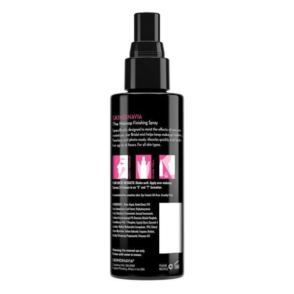 Skindinavia The Makeup Finishing Spray, Bridal Setting Spray, Temperature-Control for All-Day Wear, Long-Lasting Up to 16+ Hours, Heat-Resistant & Waterproof, Wedding Day, Bridal Shower Gift (8 Oz) - Image 6