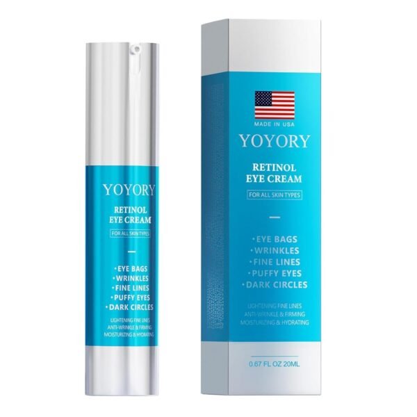 Retinol Under Eye Cream - Anti Aging Eye Cream for Dark Circles and Puffiness, Eye Bags, Wrinkles Fine Lines Skin Care Treatment Moisturizes (0.67 Fl Oz) - Image 2
