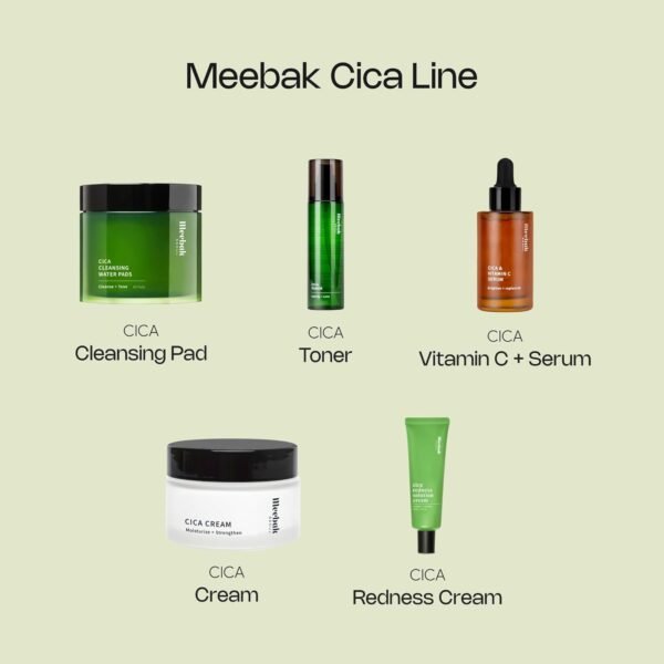 Meebak Korean Vitamin C Serum | Brightening Dark Spot Remover | Soothing Anti Aging & Skin Brightening w/Centella Asiatica, Panthenol, & Adenosine - Image 8