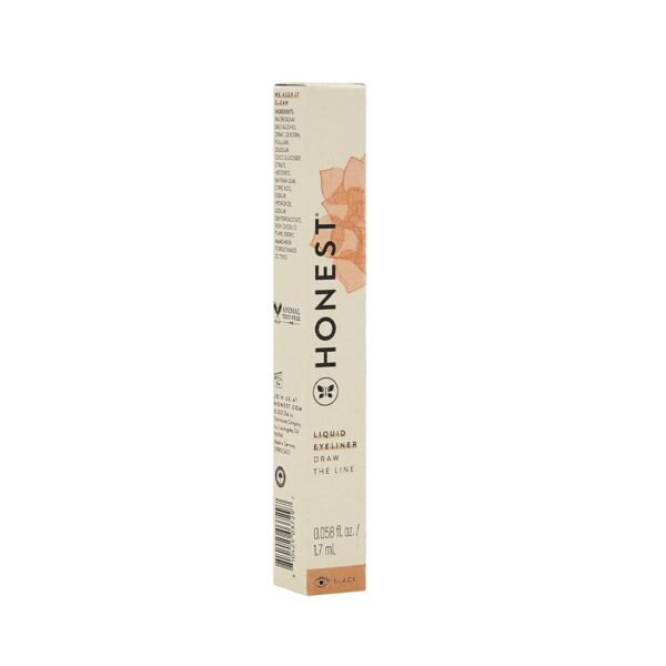 Honest Beauty Longlasting Vegan Liquid Eyeliner | Smudge + Flake Proof, Precise Application | Hypoallergenic, Plant-Derived, EWG Verified + Cruelty Free | Black, 0.58 fl oz - Image 9