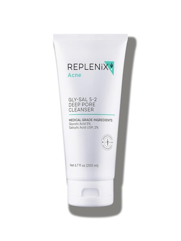 Replenix Gly-Sal Deep Pore Facial Cleanser, Medical-Grade 5% Glycolic & 2% Salicylic Acid Oil-Free Face Wash for Acne-Prone Skin (6.7 fl. oz) - Image 2