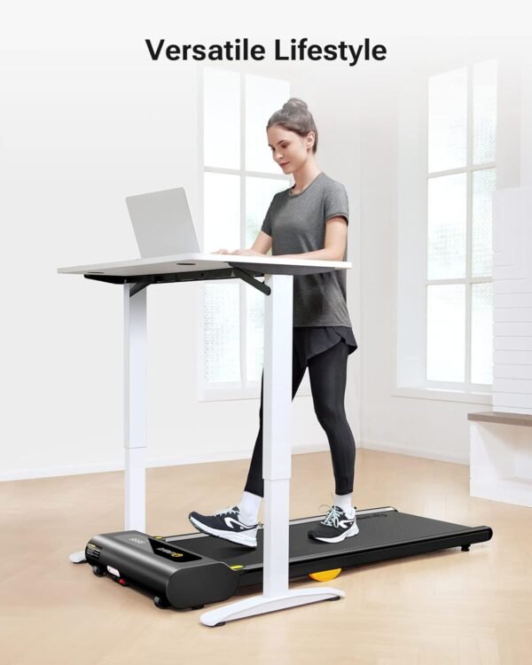 UREVO Under Desk Treadmill, Walking Pad Treadmills for Home, Portable Walking Treadmill 2.25HP, Walking Jogging Machine with 265 lbs Weight Capacity Remote Control LED Display - Image 8