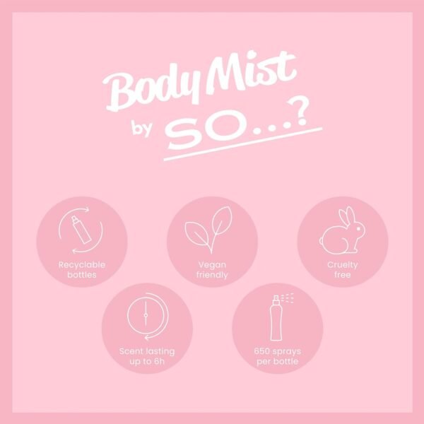 So...? Vanilla Milkshake Body Mist - Vanilla Perfume with Peach, Plum, Rose Notes - Ideal Gifts for Women - Long-Lasting Perfume for Women - 3.5 oz - Image 4