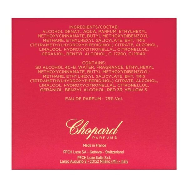 Chopard Casmir Eau de Parfum Spray For Women - 3.4 Fl Oz - Amber Vanilla Perfume For Her - Woody, Musky & Fruity Scent - Luxury Long Lasting Fragrance with Notes of Coconut, Mango & Sandalwood - Image 3