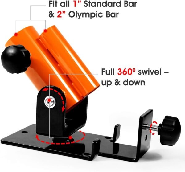 Yes4All T Bar Row Platform, Landmine Attachment for Barbell fits 1” Standard Bar & 2” Olympic Bar, Landmine Handle T Row - Image 4