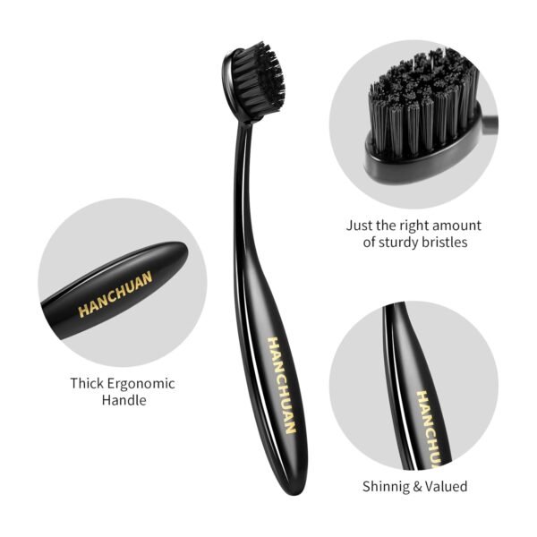 Precision Styling Brush for Natural Hair - Portable Edge Control and Bristle Brush - Image 5