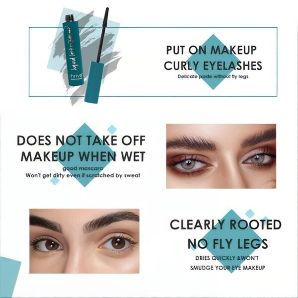 T/h/rive Mascara Liquid Lash Extensions, Long-Lasting Volumizing Lengthening Formula - Image 4