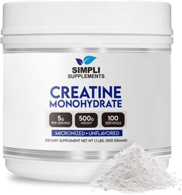 Premium Creatine Monohydrate Powder 500g | Best Creatine for Men and Women | Unflavored Creatine Nutritional Supplement for Muscle Building & Recovery | Non-GMO & Vegan-Friendly - Image 2