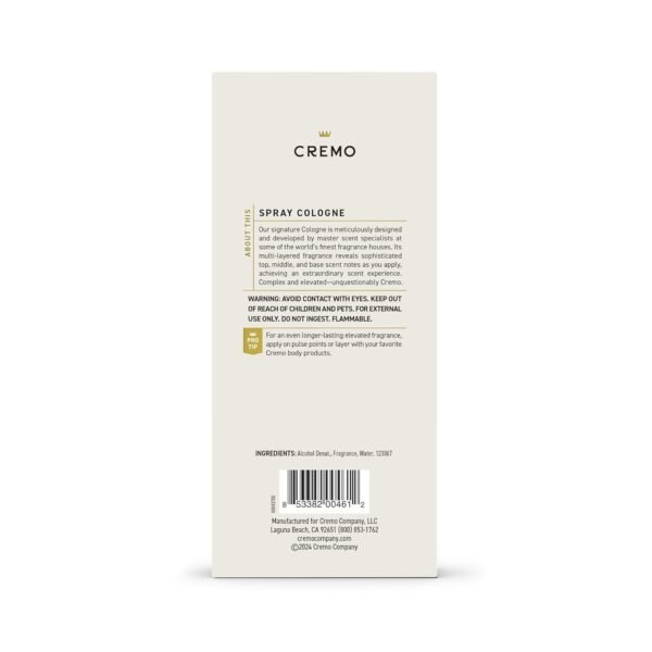Cremo Cologne for Men - Blue Cedar & Cypress Mens Cologne Spray- A Woodsy Scent with Notes of Lemon Leaf, Cypress and Cedar, Fragrances For Men, 3.4 Fl Oz - Image 8