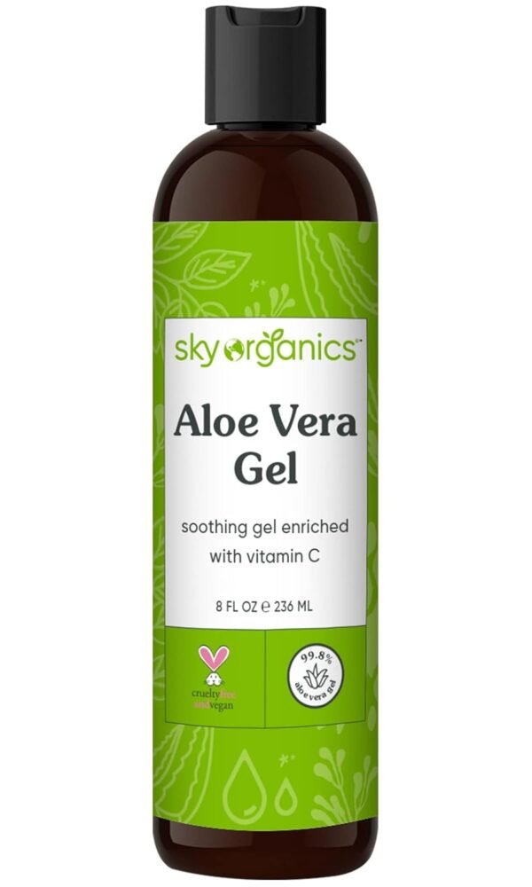 Sky Organics Aloe Vera Gel for Body, Cold-Pressed, to Cool, Hydrate & Soothe, 8 fl. Oz - Image 2