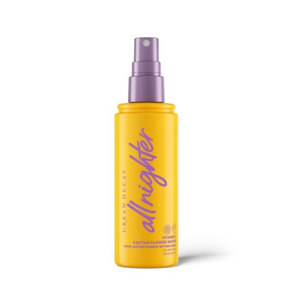 Urban Decay All Nighter Vitamin C Hydrating Makeup Setting Spray for Face, Transfer-Resistant, Waterproof, 16 HR Wear, with Vitamin C & Cactus Flower Water, Illuminated Finish, for Dry Skin, Vegan - Image 2