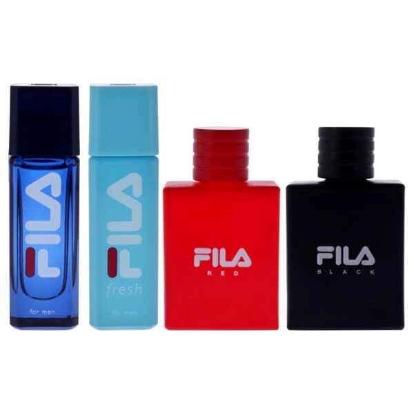 Fila Cologne Giftset for Men - Cool, Clean And Refreshing Perfumes for Men - Long Lasting Fragrances - Trendy, Portable Bottle Design - 4 Pc - Image 4