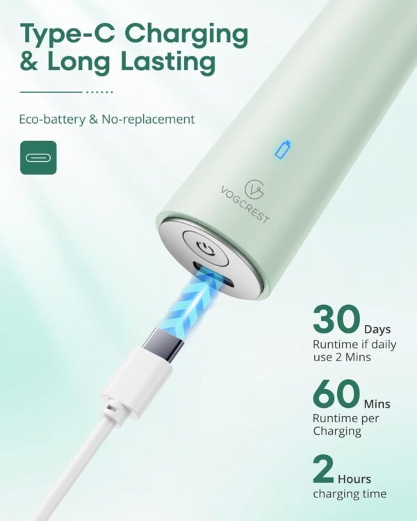 Nose Hair Trimmer for Women: Rechargeable 2 in 1 Ear Eyebrow Trimmer (Green) - Image 7