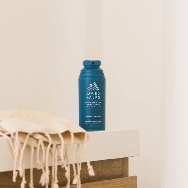 Oars + Alps Calming After Shave Balm and Lotion for Men, Dermatologist Tested and Infused with Aloe and Chamomile, TSA Friendly, 2.9 Fl Oz - Image 6