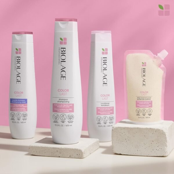 Biolage Color Last Deep Treatment Pack | Leave-In Hair Mask | Helps Maintain Hair Color | With Orchid & Apricot Seeds | Vegan & Paraben-Free | For Color Treated Hair | Vegan | 3.4 Fl. Oz - Image 5
