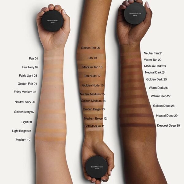 bareMinerals Original Loose Powder Foundation SPF 15, Lightweight Mineral Loose Powder Foundation Makeup, Buildable Coverage, Talc Free, Vegan - Image 6