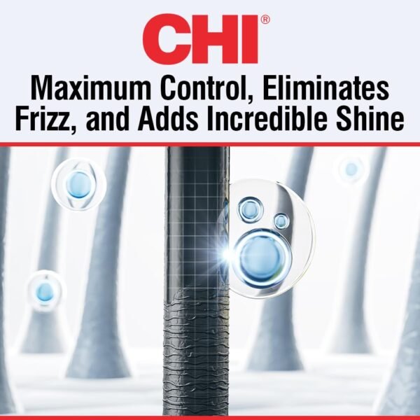 CHI Straight Guard Smoothing Styling Cream, Eliminates Frizz For Sleek & Shiny Hair, Maximum Control, 8.5 Oz - Image 4