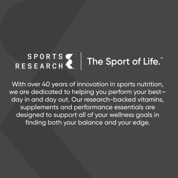 Sports Research Creatine Monohydrate - Gain Lean Muscle, Improve Performance and Strength and Support Workout Recovery - 5 g Micronized Creatine - 1.1LBS - Image 8