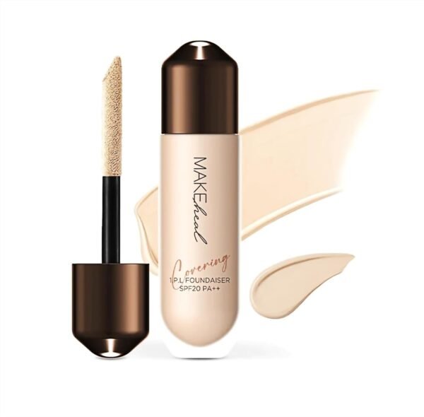 1.P.L Foundaiser Foundation SPF 20 PA++, Korean Foundation, Long-Lasting & Flawless Coverage, For Fair to Light Skin Tones, Dual-Function Foundation, (0.98oz) (19N - Purity) - Image 2