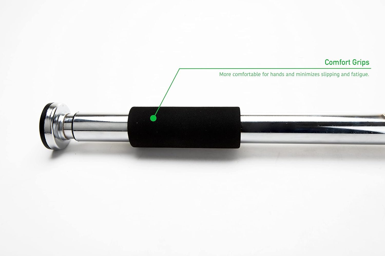 Mind Reader Chin Up/Pull Up Bar, Doorway Trainer Bar, Heavy-Duty Workout Bar for Home Gym, Easy Extender Door Installation, Black - Image 5