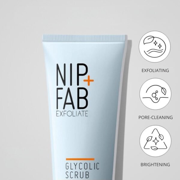 Nip + Fab Glycolic Acid Fix Face Scrub with Salicylic Acid, AHA/BHA Exfoliating Facial Cleanser Polish for Refining Pores Skin Brightening, 75 ml 2.5 fl oz - Image 5