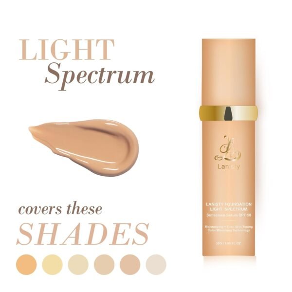 Color Changing Foundation 4in 1-Light Spectrum for FlawlessMoisturizing Makeup Foundation,Long-lasting, Matte, Waterproof,Lightweight - Image 8