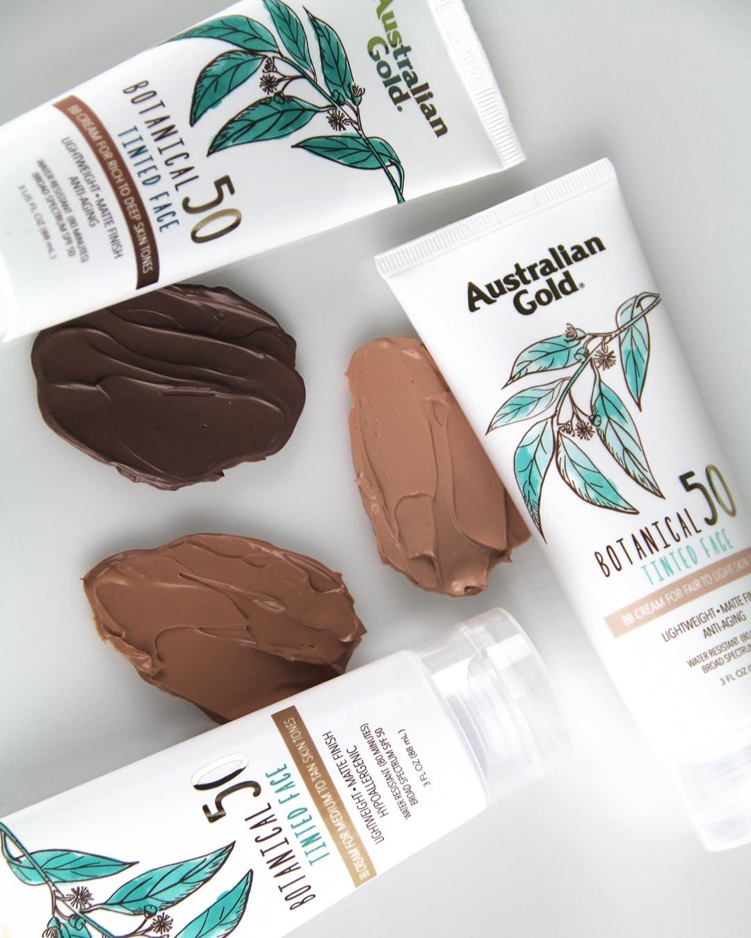 Australian Gold Botanical SPF 50 Tinted Mineral Sunscreen for Face, Non-Chemical BB Cream, Water-Resistant, Matte Finish, For Sensitive Facial Skin, Medium to Tan Skin Tones, 3 FL Oz - Image 11