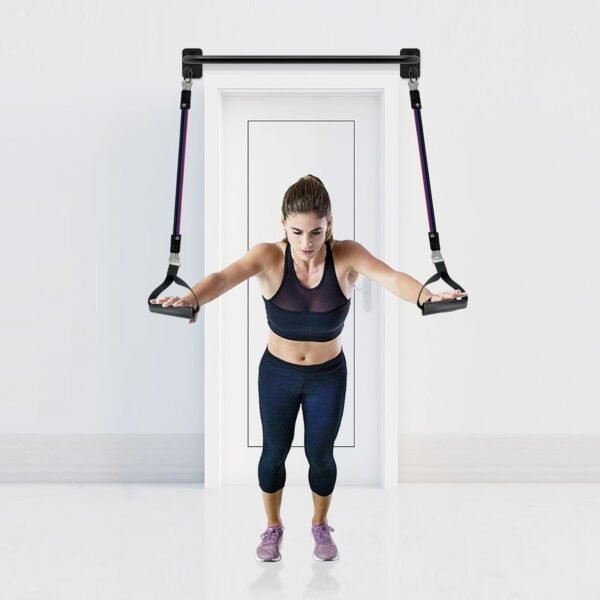 SELEWARE Heavy Duty Welded Pull Up Bar, Versatile Doorway Wall Mount, Joist Mounted, and Ceiling Mounted Chin Up Bars, Thick Metal Sturdy Construction for Full Body Workouts Support 500 lbs - Image 7