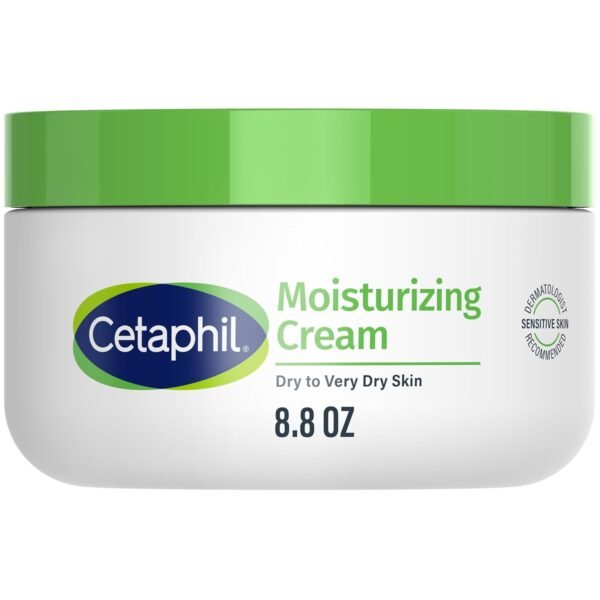 Cetaphil Face & Body Moisturizer, Hydrating Moisturizing Cream for Dry to Very Dry, Sensitive Skin, NEW 8.8 oz, Fragrance Free, Non-Comedogenic, Non-Greasy (Packaging May Vary) - Image 2