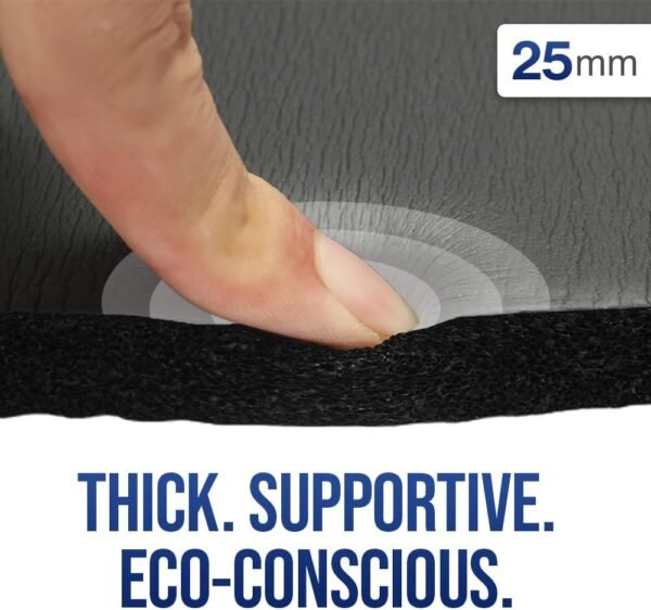 Impulse Yoga Knee Pads, Thick 0.6"/1" (15/25mm) Workout Mat Provides Cushion for Kneeling & Elbows, Non-Slip & Portable Exercise Mat for Planks, Ab Rollers, Pushups - Image 8