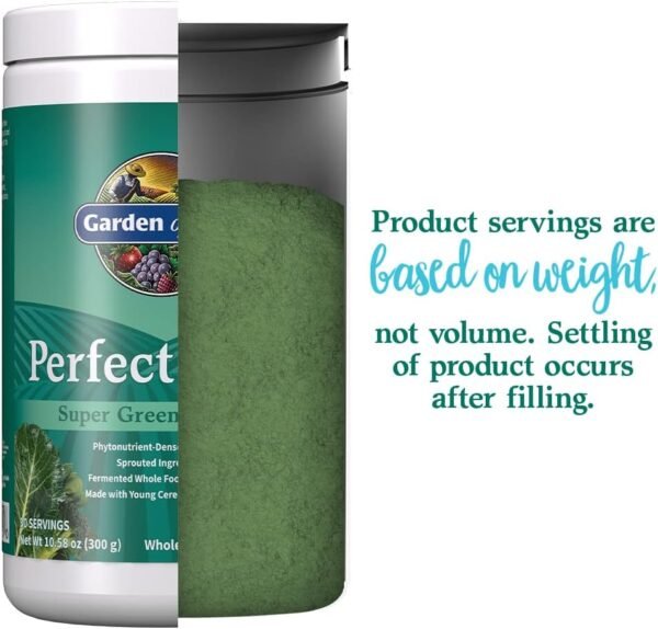 Garden of Life Perfect Food Super Green Formula - 30 Servings | 45 Superfoods, Greens, Fruit & Veggie Juice Superfood Powder Supplement, Probiotics & Organic Spirulina for Digestion & Immune Health - Image 5