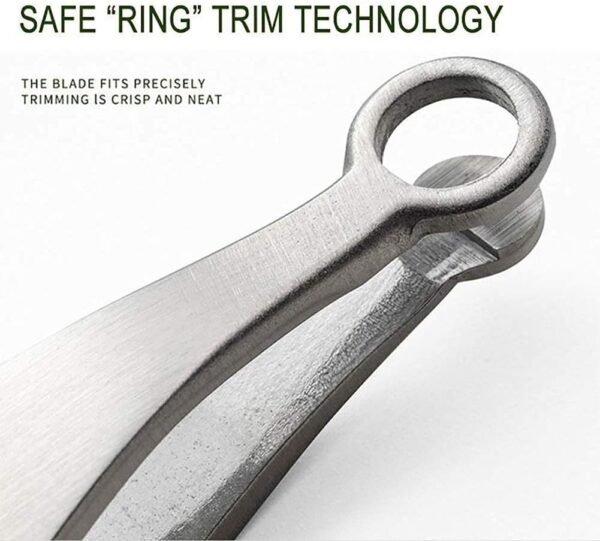 Universal Nose Hair Trimming Tweezers, Stainless Steel Eyebrow Trimmer, Friendly Round Tip, No Mirror Needed Easy Cut, for Noses, Sideburns, Brow, Body (1PC) - Image 4