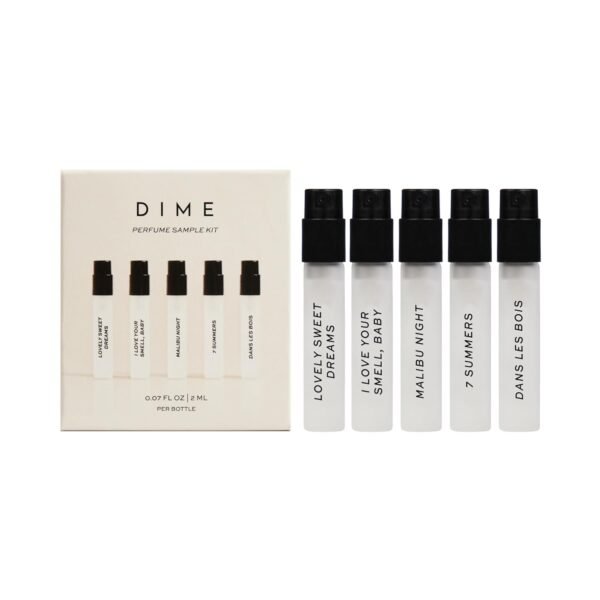 DIME Beauty Perfume Sampler, Hypoallergenic, Clean Perfumes, Eau de Toilette For Women (Set of 5, 2 ml) - Image 2