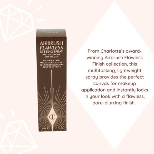 Charlotte Tilbury Airbrush Flawless Setting Spray 1.1 FL oz / 34 ml, Red - Image 5