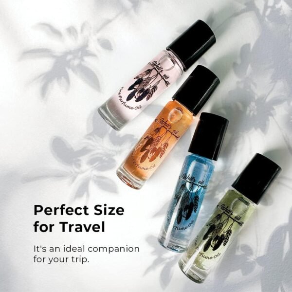 Well's Oil Roll-On Perfume Oil (Inspired by Love Spell) | Notes of Fresh Peach and Cherry Blossom | Long-Lasting | Paraben-Free | 0.33 Fl Oz / 10 ml - Image 3
