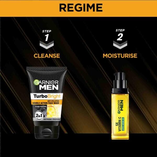 Garnier Men Power White Anti-Pollution Double Action Facewash, 100gm - Image 8