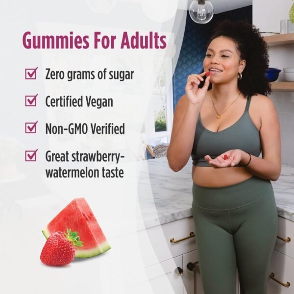 Nordic Naturals Zero Sugar Probiotic Gummies - Strawberry Watermelon Flavor - 40 Gummies - Supports Digestive Wellness & Immune Health - Non-GMO - Third Party Tested - Vegan - 20 Servings - Image 7